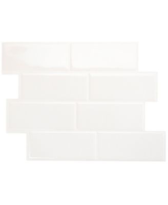 The Smart Tiles Smart Tiles Metro Carrera 11.56 in. X 8.38 in. Peel and  Stick Backsplash for Kitchen, Bathroom, Wall Tile 4-pack