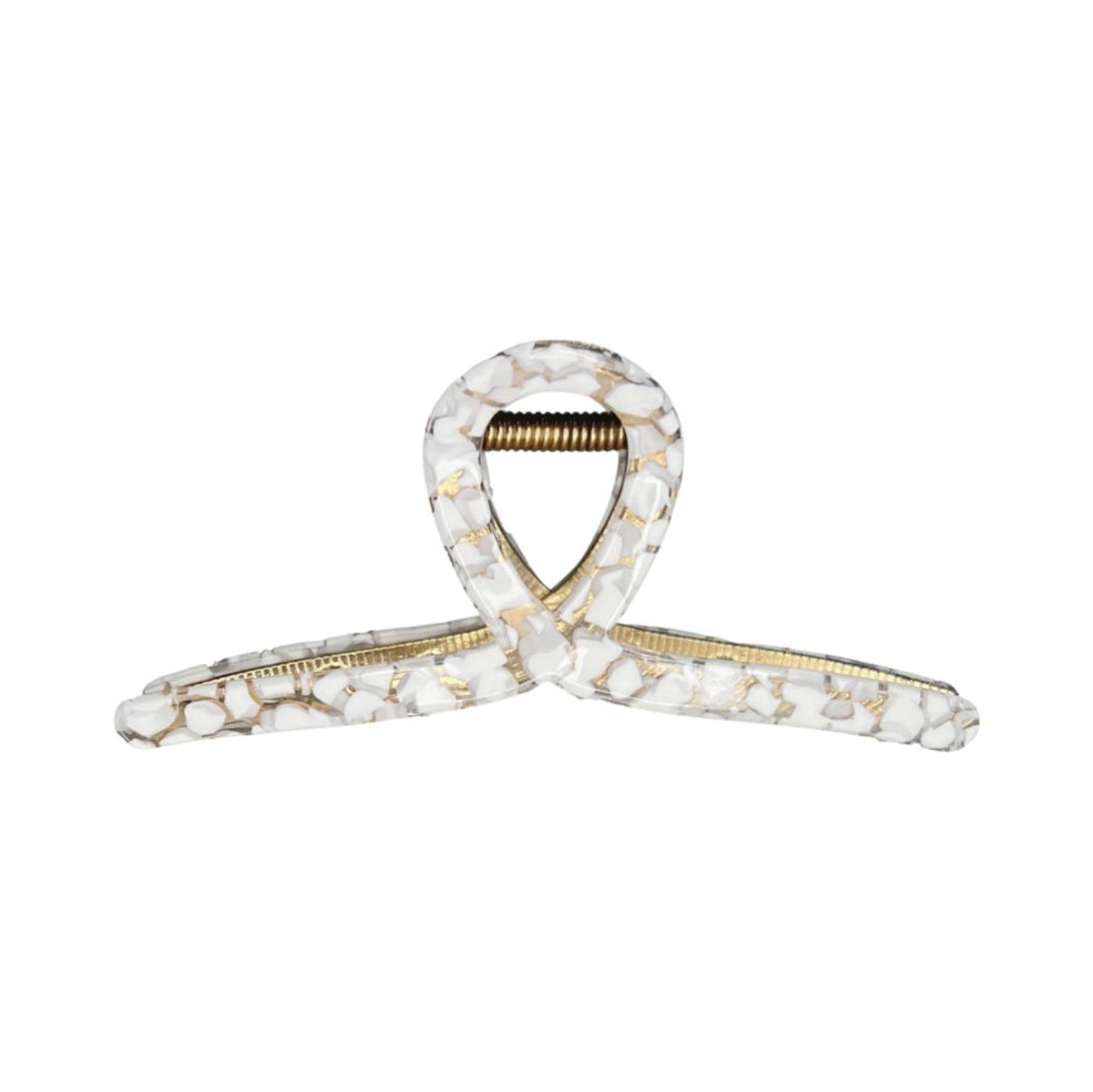Women's Looped Claw Clip - White - White