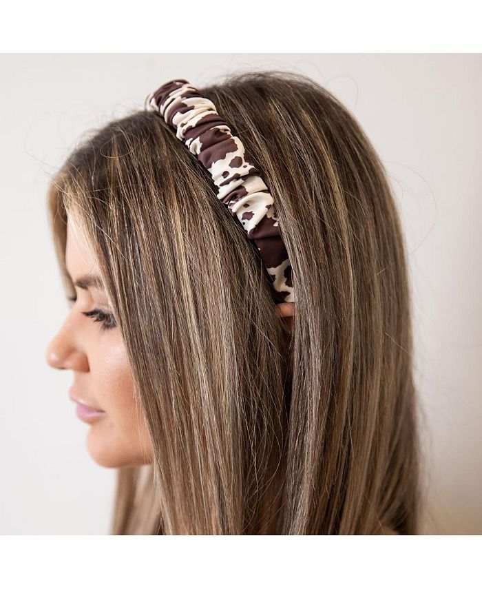 Headbands of Hope Women's Scrunch Headband Brown Cowhide Macy's