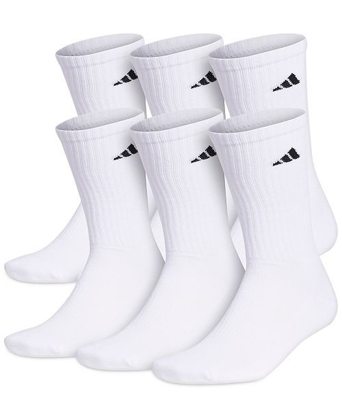 alfani adidas Men's Cushioned Athletic 6-Pack Crew Socks Men's Fashion & Accessories