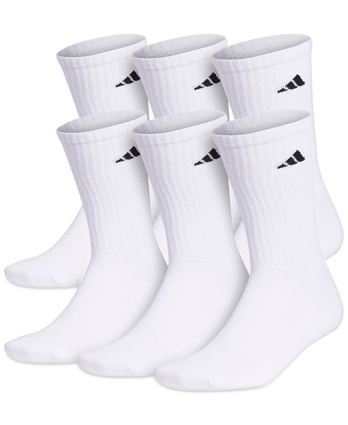 adidas Men's Cushioned Athletic 6-Pack Crew Socks & Reviews - Underwear &  Socks - Men - Macy's