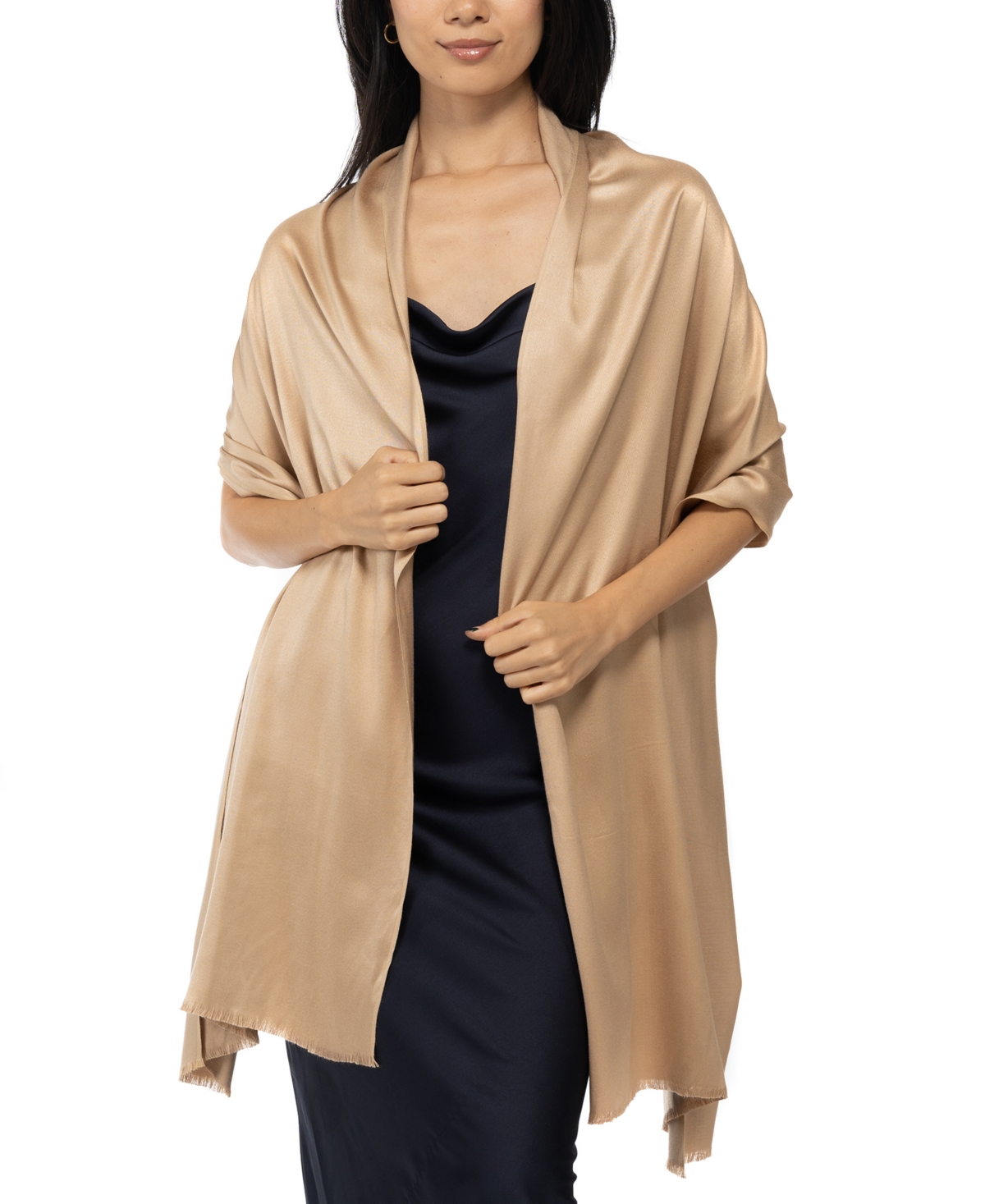 Inc International Concepts Wrap & Scarf In One, Created For Macy's In Desert Sand