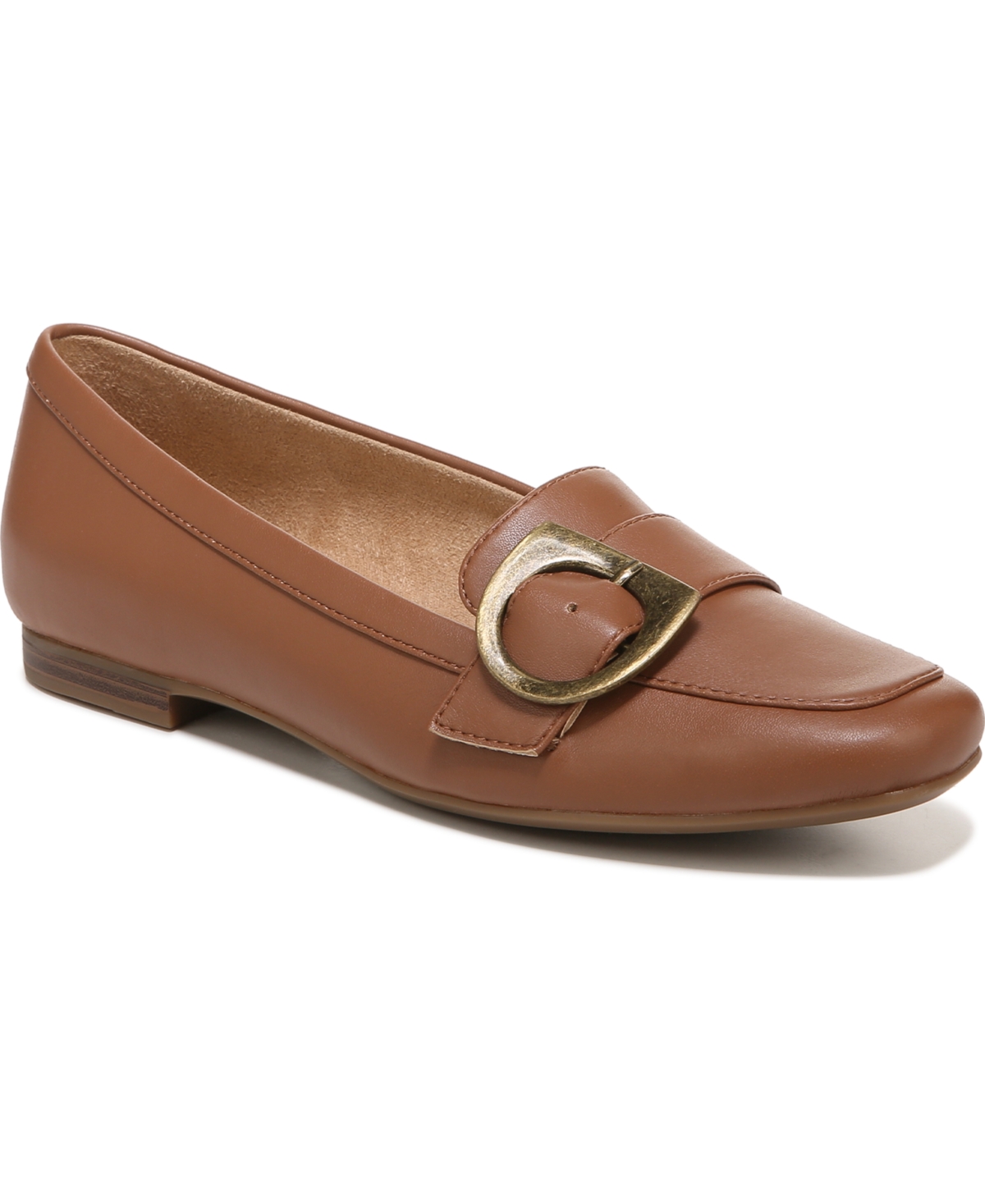 Shop Naturalizer Kayden-moc Loafers In English Tea Smooth Faux Leather
