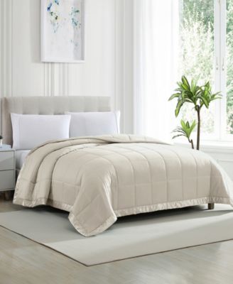 Classic White Down Light Warmth Microfiber Blankets, Exclusively at Macy’s