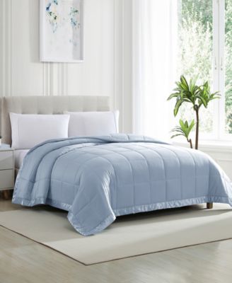 Classic White Down Light Warmth Microfiber Blankets, Exclusively at Macy’s