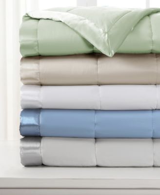 Classic White Down Light Warmth Microfiber Blanket, Full/Queen, Exclusively at Macy’s