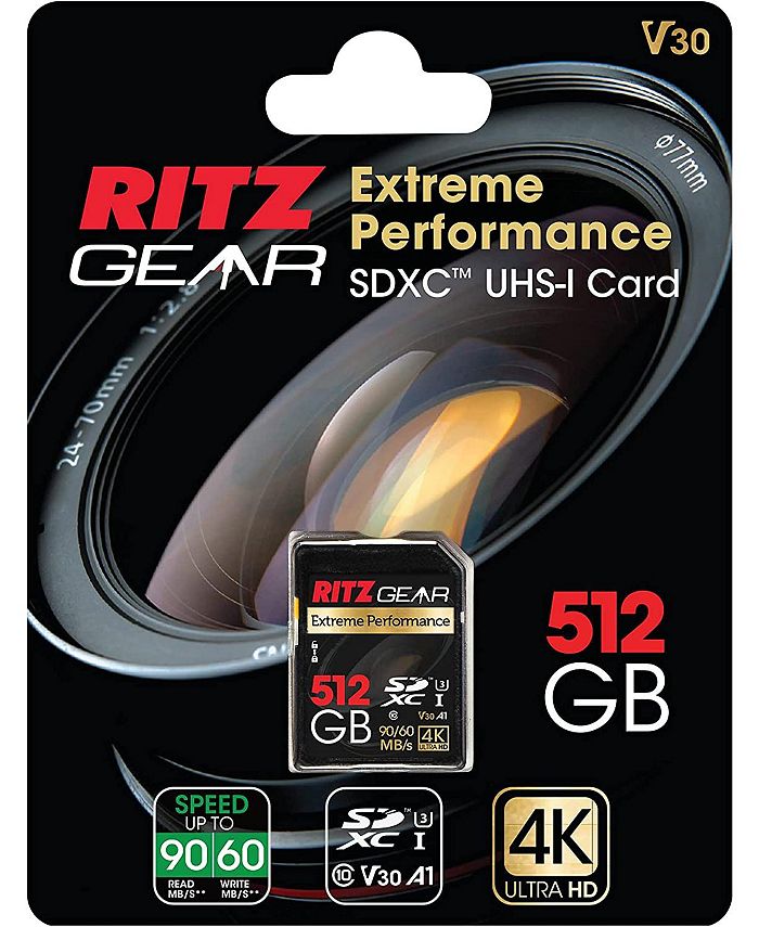 Ritz Gear Extreme Performance Video Pro 512GB 4K 8K Ultra HD SD Card ...