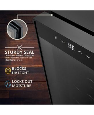 Freestanding Wine Refrigerator, 16 Bottle Wine Cooler