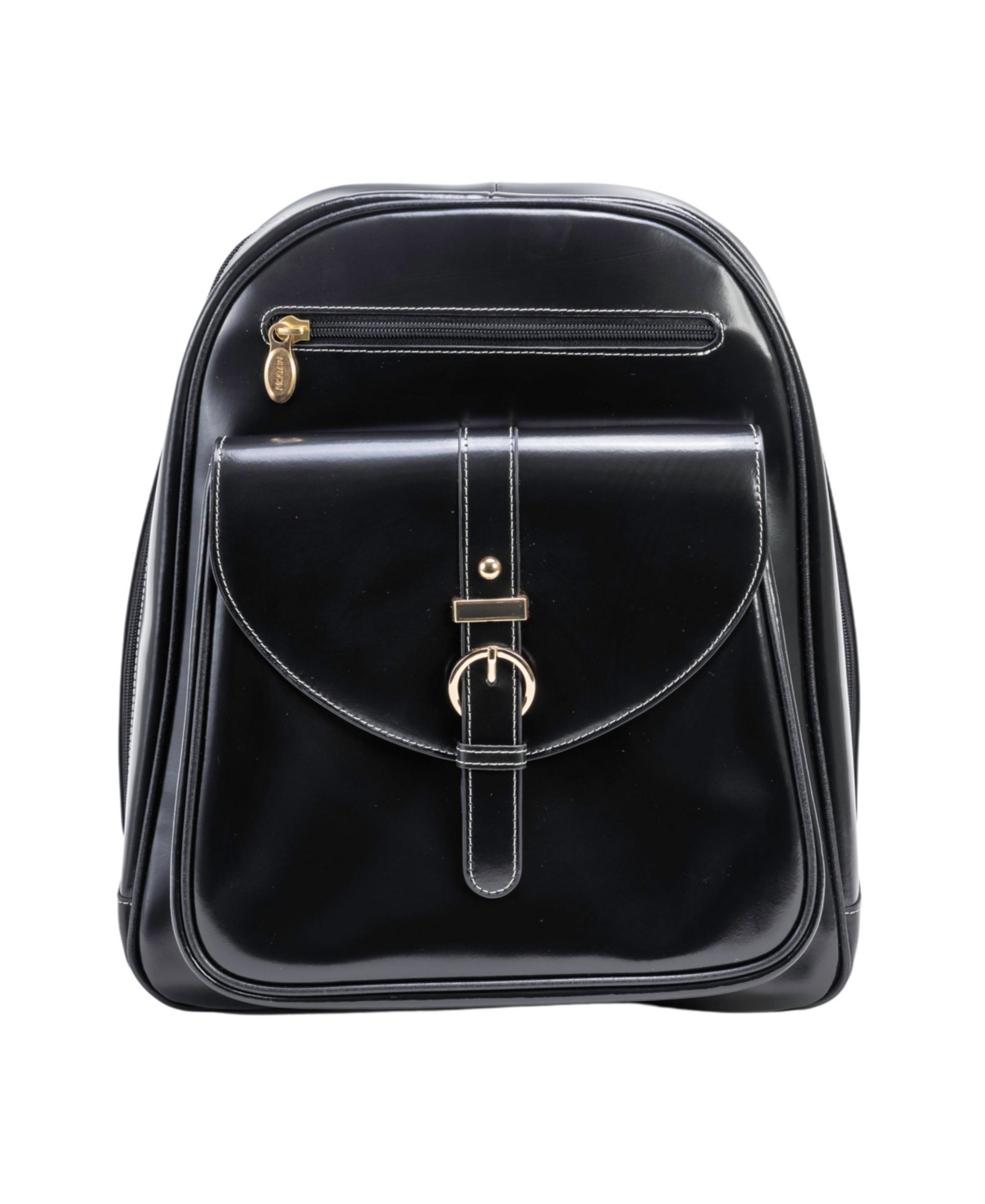 Mcklein Moline Leather Business Laptop Tablet Backpack In Black