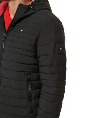 Men's Stretch Quilted Hooded Jacket