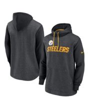 Pittsburgh Steelers Men's New Era Color Rush Jersey Stripe Performance  Hooded Tank Top