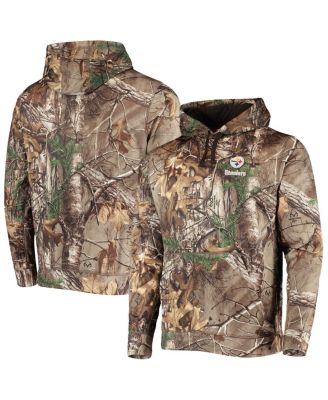 Men's Realtree Camo Pittsburgh Steelers Circle Champion Tech Fleece Pullover Hoodie