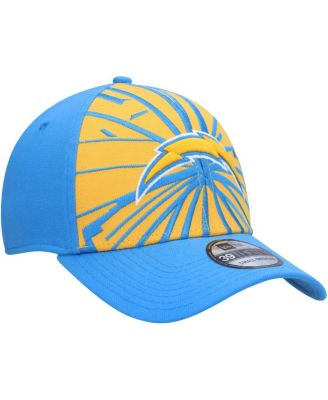 Men's Gold, Powder Blue Los Angeles Chargers Shattered 39THIRTY Flex Hat