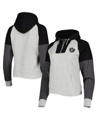 Women's Nike Heather Charcoal Las Vegas Raiders Fleece Raglan Hoodie Dress Size: Extra Large