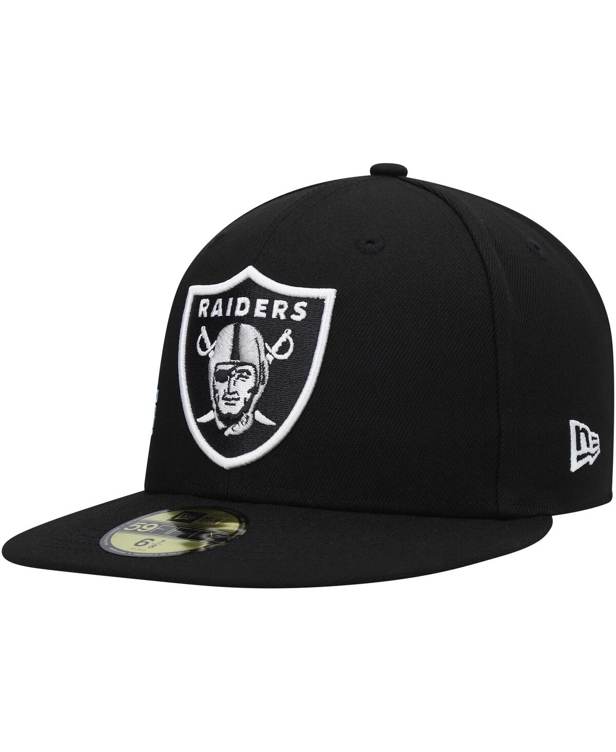 New Era Black Las Vegas Raiders Stateview 59fifty Snapback Hat In Black