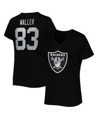 Men's Nike Darren Waller Black Las Vegas Raiders Name & Number T-Shirt