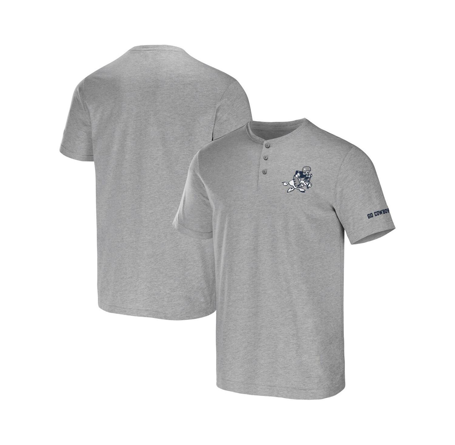 Men's NFL x Darius Rucker Collection by Heather Gray Dallas Cowboys Henley T-shirt