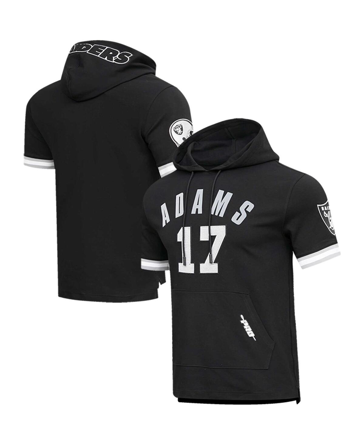 Pro Standard Men's  Davante Adams Black Las Vegas Raiders Player Name And Number Hoodie T-shirt In Black
