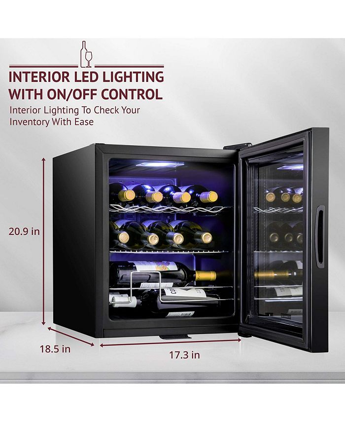 Schmecke Freestanding Wine Refrigerator, 12 Bottle Wine Cooler Macy's
