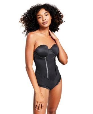 Women's Firm Tummy-Control Easy Up Strapless Bodysuit 1256