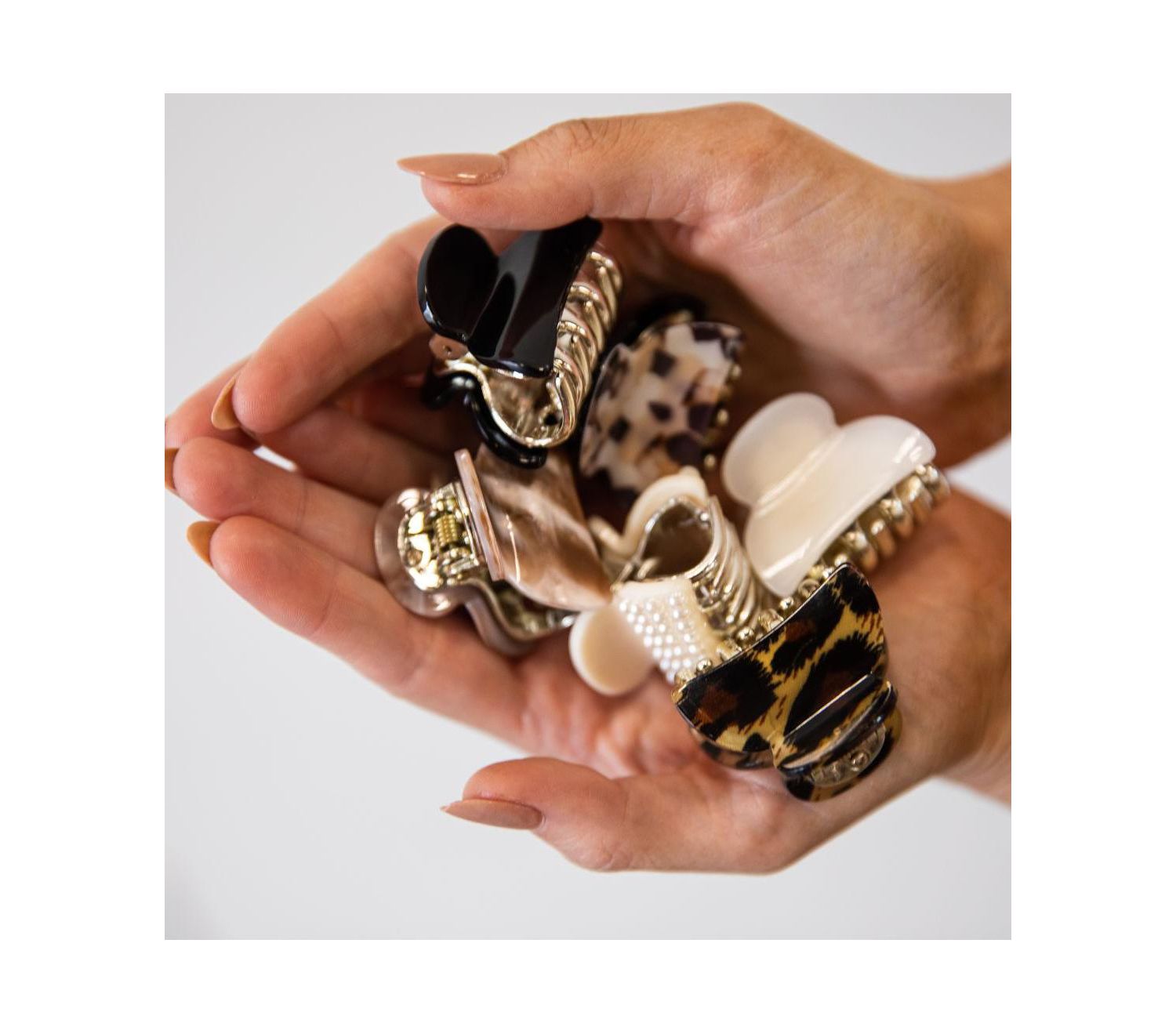 Women's Claw Clip Set of 6 - Fall Retro