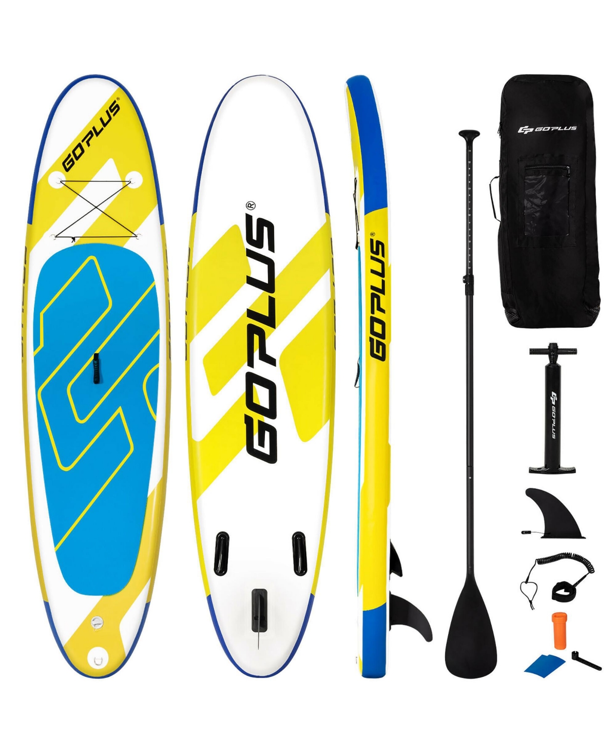 10ft Inflatable Stand Up Paddle Board 6'' Thick - Yellow