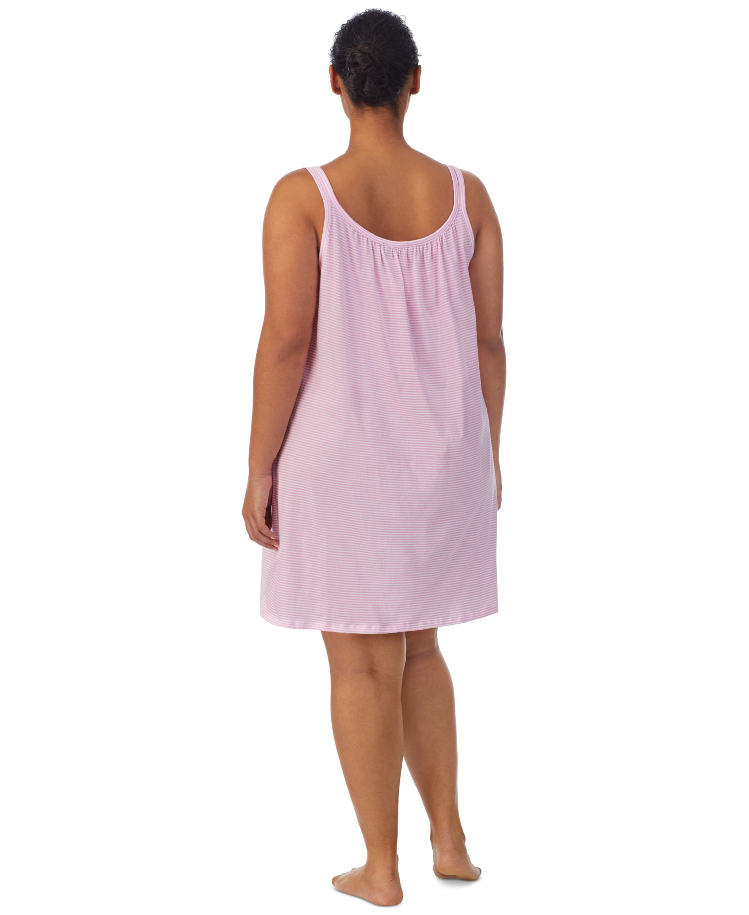 Cotton Knit Double-Strap Nightgown