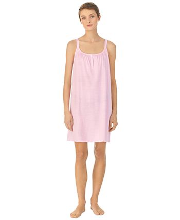Cotton Knit Double-Strap Nightgown