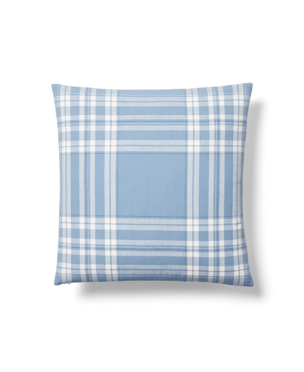 Lauren Ralph Lauren Windowpane Check Throw Pillow, 20" X 20" Bedding In Blue