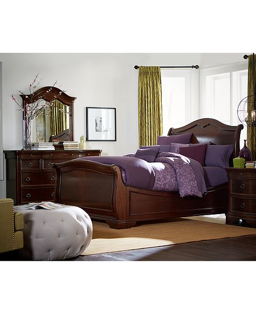 bordeaux ii 3-pc. bedroom set (queen bed, dresser, & nightstand), created  for macy's