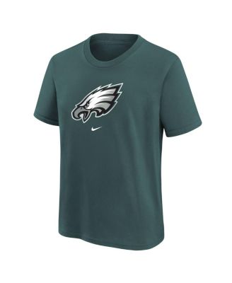 Big Boys Midnight Green Philadelphia Eagles Logo T-shirt