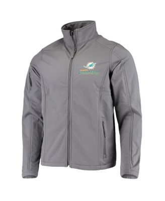 Men's Charcoal Miami Dolphins Sonoma Softshell Full-Zip Jacket