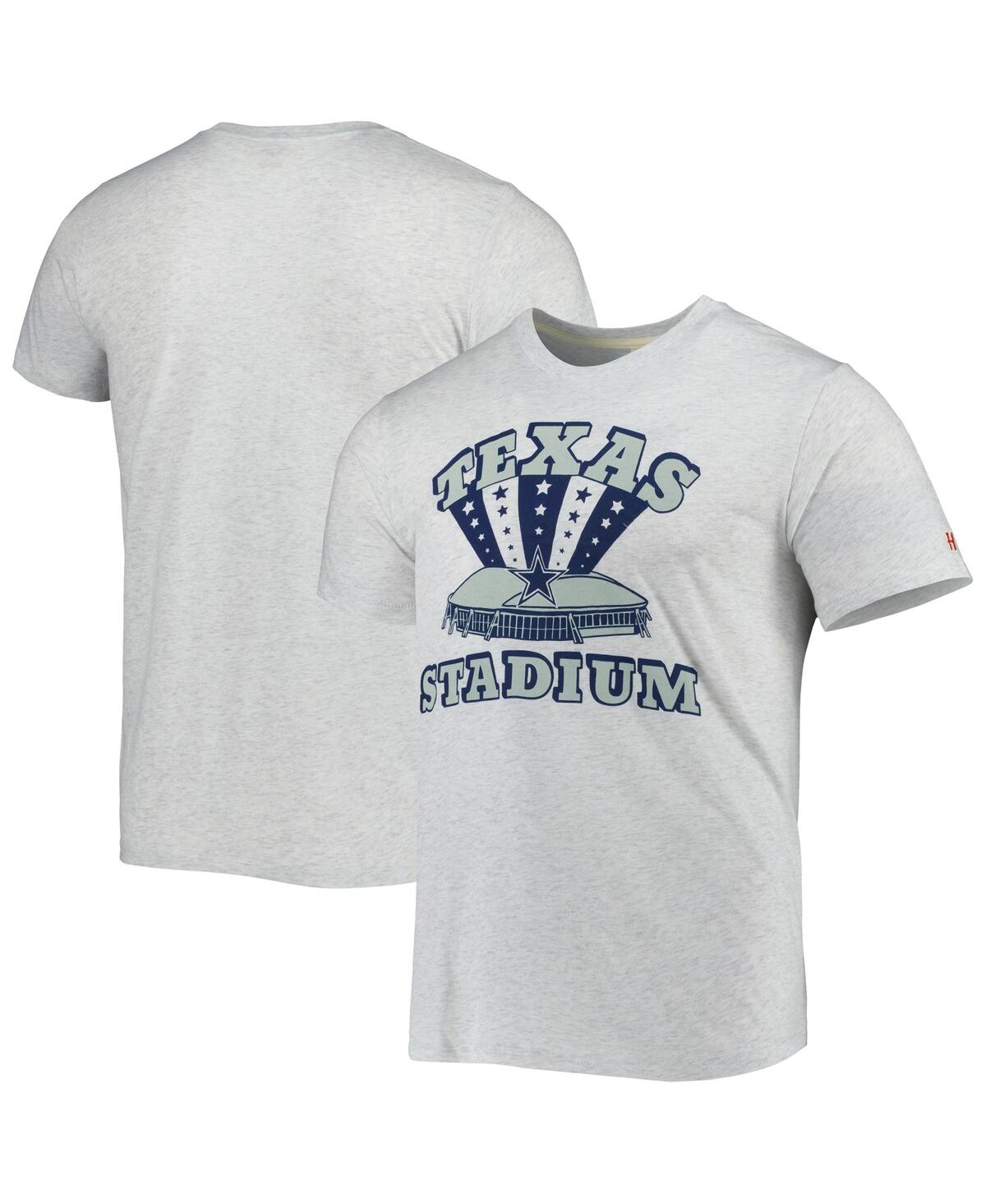 Men's Homage Ash Dallas Cowboys Texas Stadium Tri-Blend T-shirt - Ash