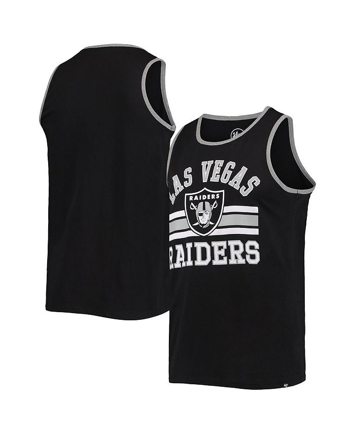 47 Brand Men's ' Black Las Vegas Raiders Edge Super Rival Tank Top