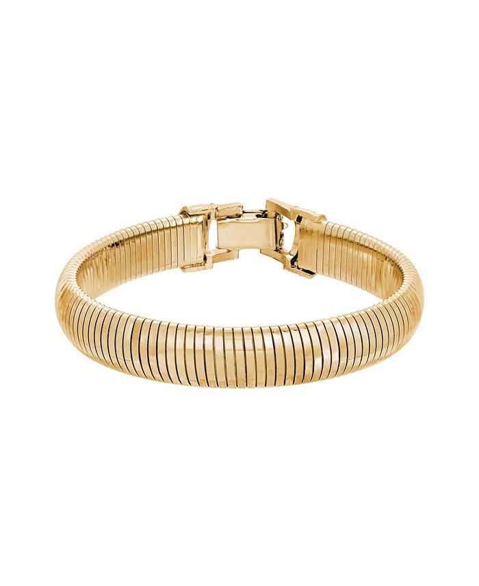 2028 Gold Tone Copra Stretch Clasp Bracelet - Macy's