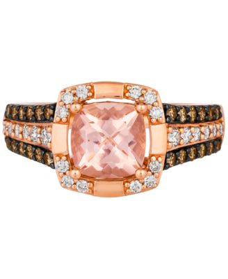 Le Vian Peach Morganite 1 1 4 Ct T W Diamond 1 2 Ct T W Ring   23522858 Fpx.tif