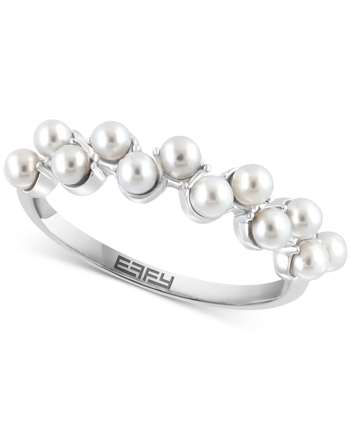 Effy Freshwater Pearl (2 1/2 mm) Cluster Ring in Sterling Silver - Sterling Silver