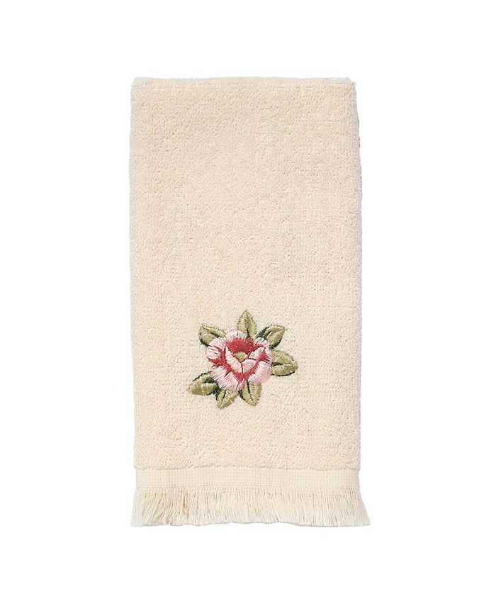 Avanti "Rosefan" Fingertip Towel, 11x18" Macy's