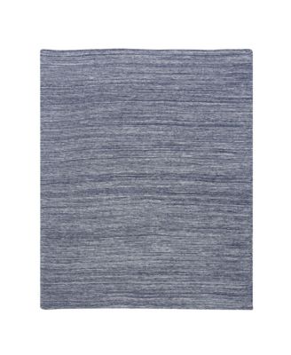Signature Blue/White 100% Cotton Marl Textured Knit Baby Blanket
