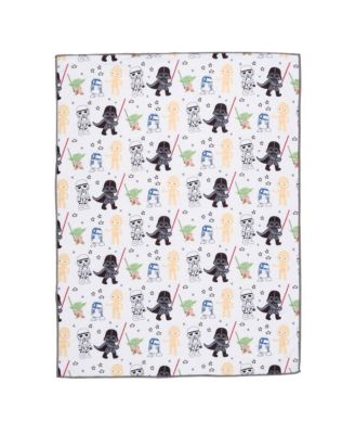 Star Wars Classic Fleece Baby Blanket - Yoda/Darth Vader/R2-D2/C-3PO