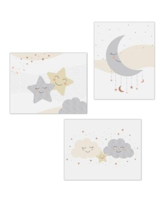 Goodnight Moon 3-Piece Unframed Nursery/Child Wall Art 11” X 14”