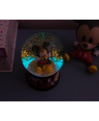 Disney Mickey Mouse Light-Up Collectible Snow Globe | 6 Inches Tall