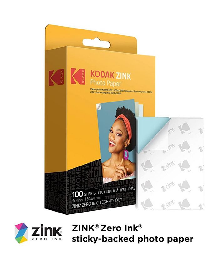HP Kodak 2x3” Premium Zink Photo Paper 100 Sheets Macy's