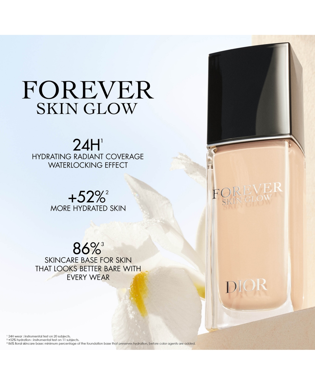 Shop Dior Forever Skin Glow Hydrating Foundation Spf 15 In . Neutral ( Light To Medium Skin,cool U