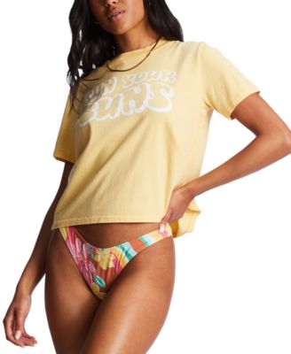 Billabong - Juniors' Sun Your Buns Cotton Screen-Print Tee