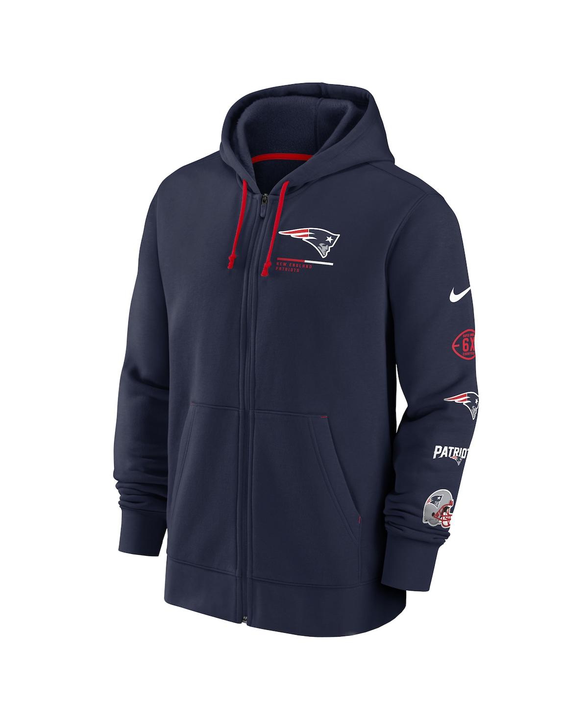 Men's Nike Red New England Patriots Surrey Full-Zip Hoodie - Red