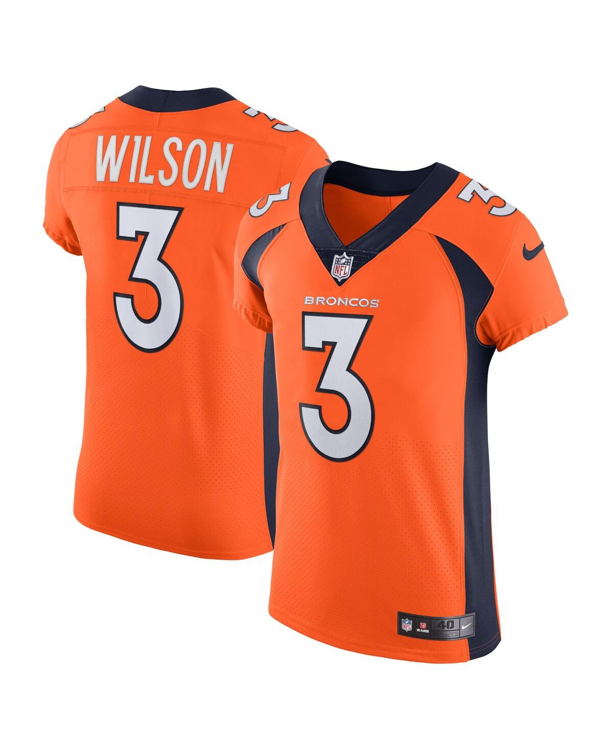 Men's Nike Russell WilsonDenver Broncos Vapor Elite Jersey - Orange