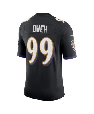 Men's Odafe Oweh Baltimore Ravens Vapor Limited Jersey