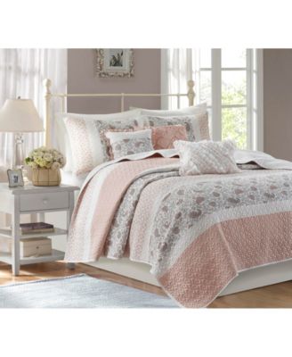 Dawn Soft Cotton Percale 6-Pc. Quilt Set, King/Cal King