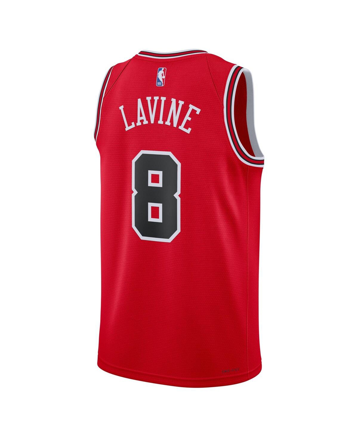 Men's and Women's Nike Zach LavineChicago Bulls Swingman Jersey - Icon Edition - Red